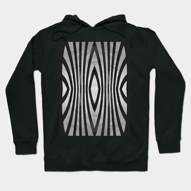 Black Shadow Lines  - by Avril Thomas Hoodie by MagpieSprings